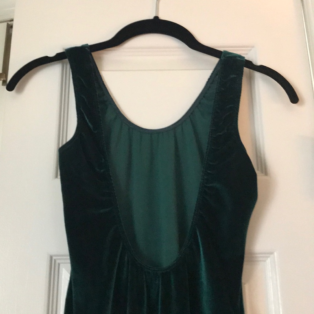 Velvet Emerald green dress